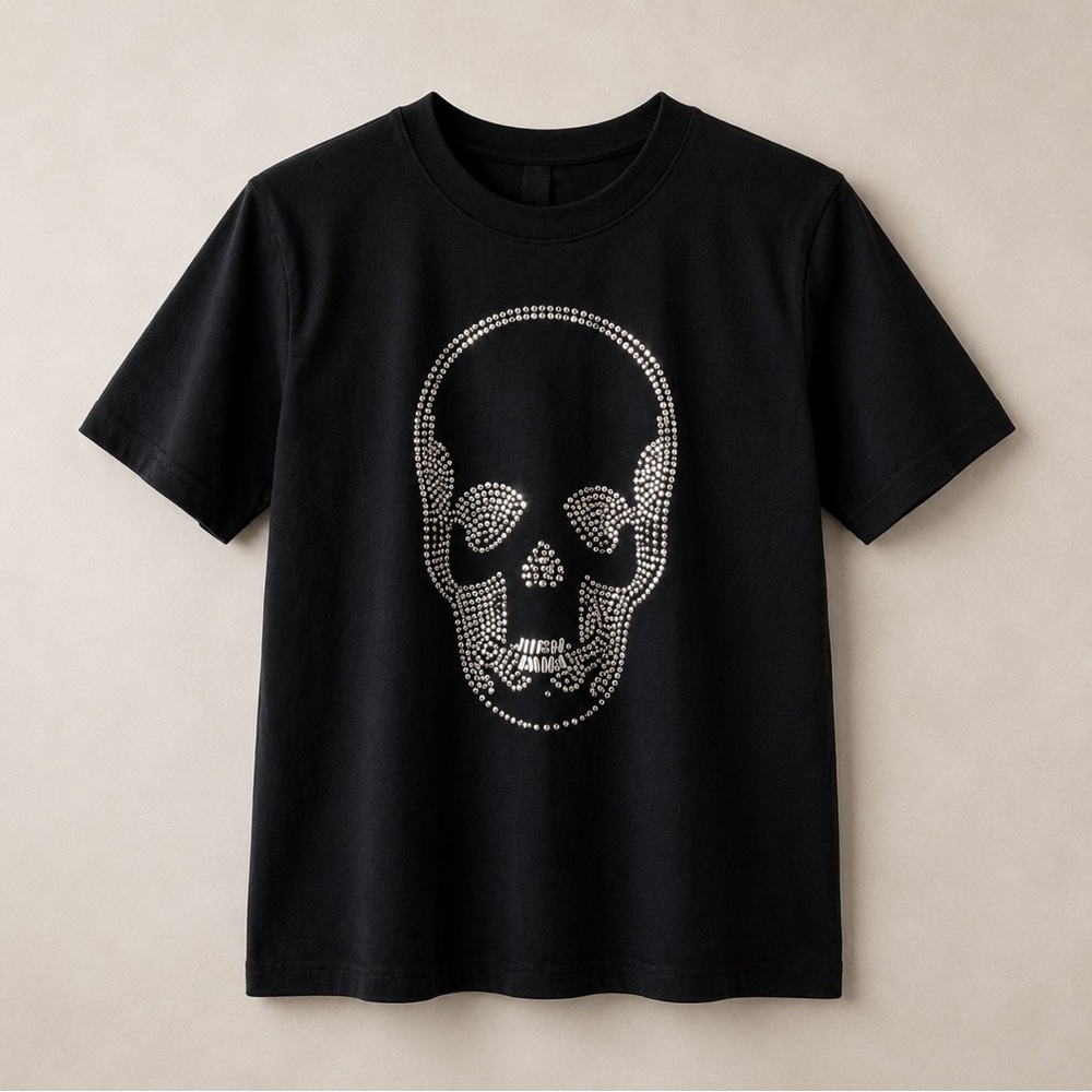 LUCIEN PELLAT-FINET Studded Skull T-Shirt